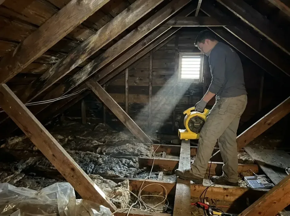 attic-water-damage-drying-proc-007 — frequently asked questions, Emergency Water Extraction & 24/7 Flood Response in Zimmerm…